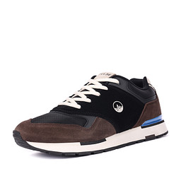 189-42MV-113FT Полуботинки для активного отдыха мужские спилок-текстиль/текстиль черн-корич, Pulse