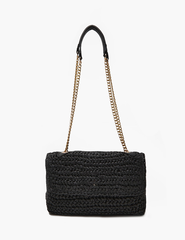 Черная женская плетеная сумка MASCOTTE 647-4106-0302 | ракурс 2