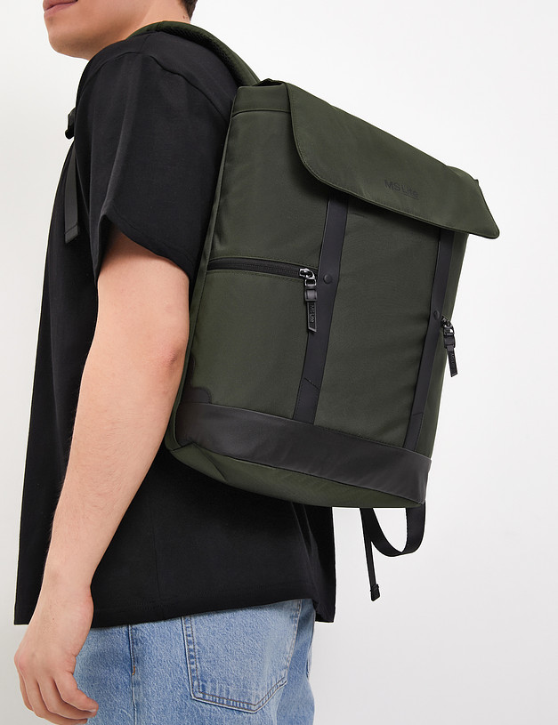 Зеленый мужской рюкзак MASCOTTE 649-4117-204 | ракурс 2