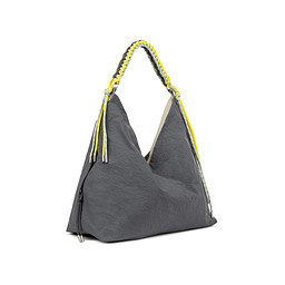 PF-61BWK-038 Сумка женская текстиль/текстиль серый, L, Zenden