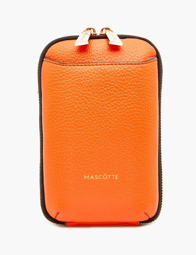 Оранжевая женская сумка для мобильного MASCOTTE 610-3101-613 | ракурс 2