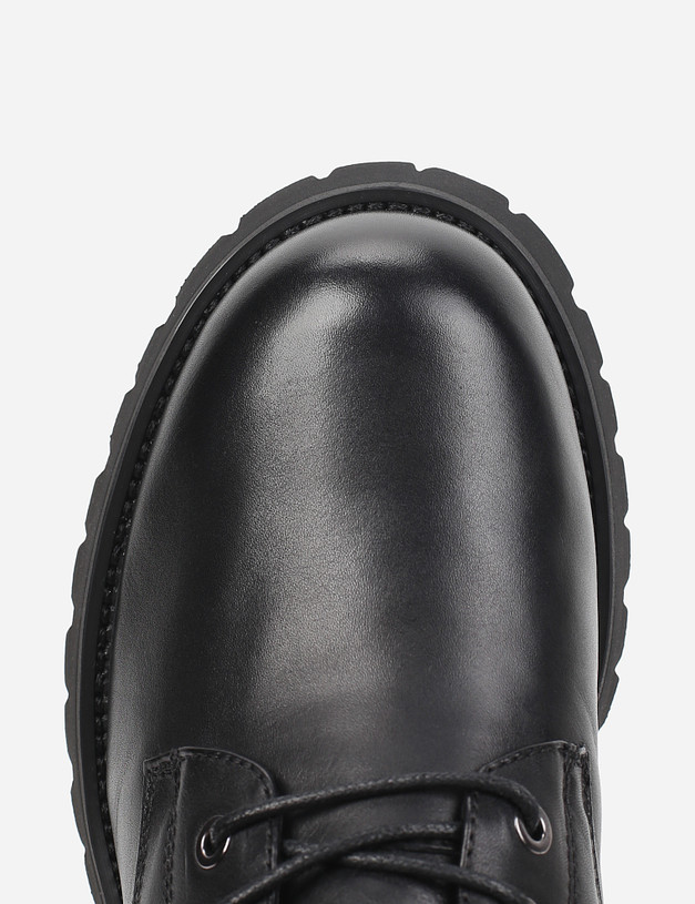 Черные женские ботинки с ремешком MASCOTTE 58-122633-0102 | ракурс 5