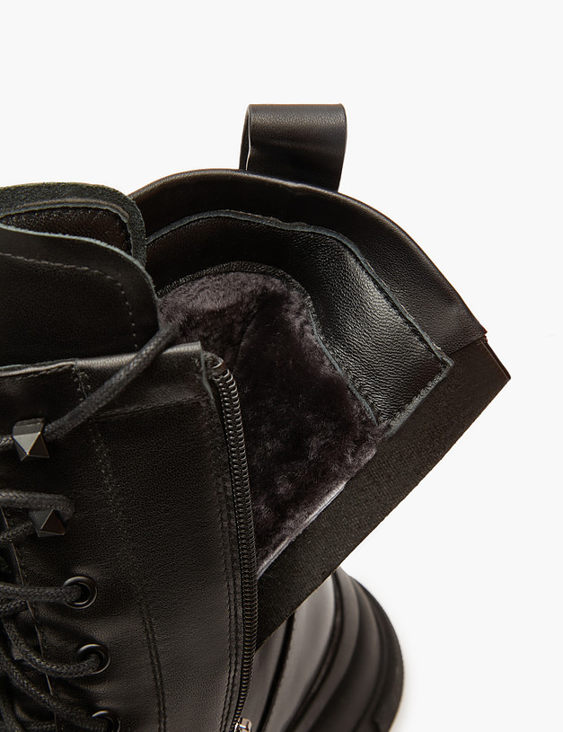 Черные женские зимние ботинки MASCOTTE 233-3201934-3100M | ракурс 6