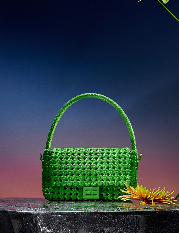 Зеленая женская плетеная сумка MASCOTTE 647-4109-604 | ракурс 1