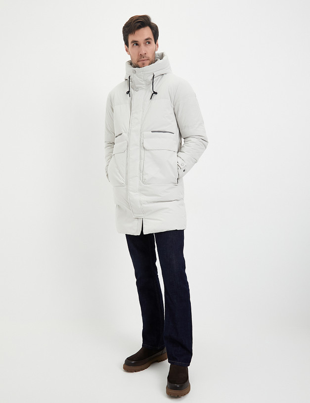Белая мужская куртка MASCOTTE 234-3399-2401 | ракурс 2