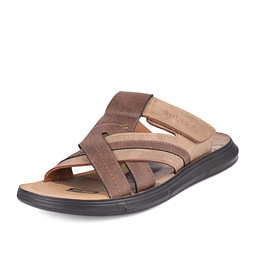 248-21MV-055GS Туфли летние мужские и.нубук/и.кожа корич-беж, INSTREET