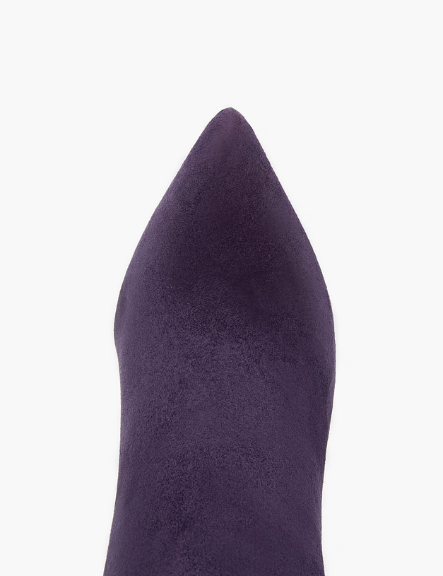 Темно-фиолетовые велюровые женские ботфорты MASCOTTE 126-320922-0607 | ракурс 5