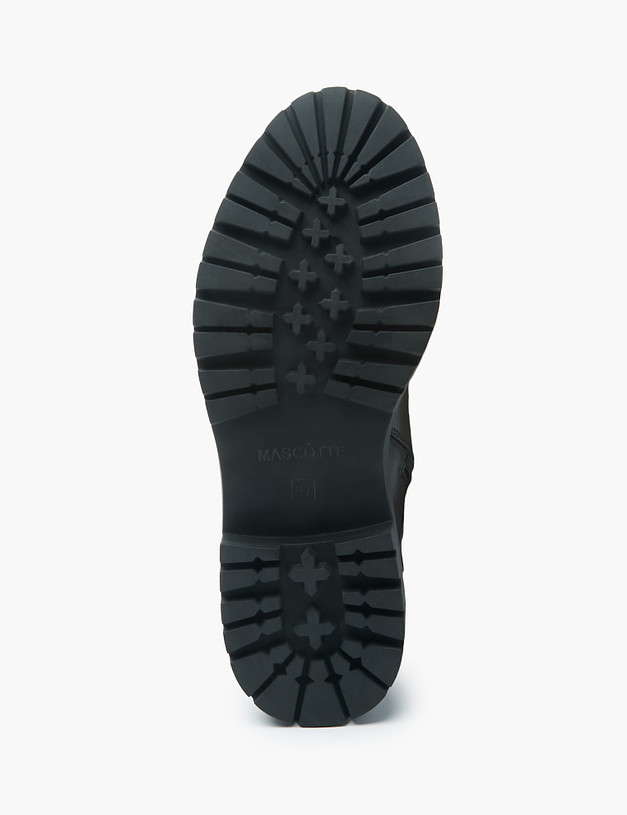 Черные женские ботинки с мехом MASCOTTE 58-226431-0102 | ракурс 5