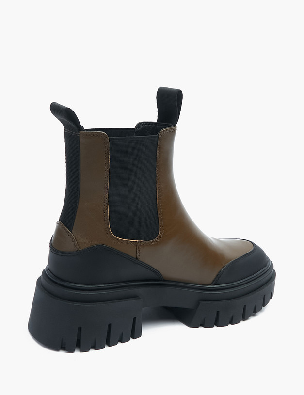 Оливковые женские челси MASCOTTE 233-2265621-0104 | ракурс 5