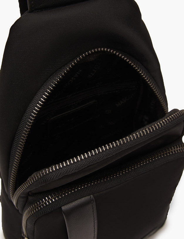 Черная мужская сумка-слинг MASCOTTE 604-3224-202 | ракурс 4