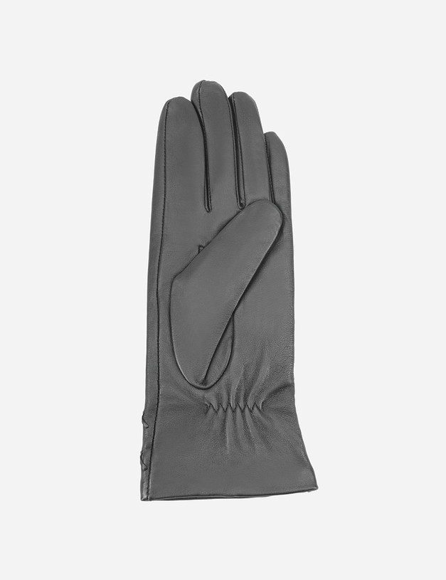 Черные женские перчатки MASCOTTE 709-0208-102 | ракурс 2