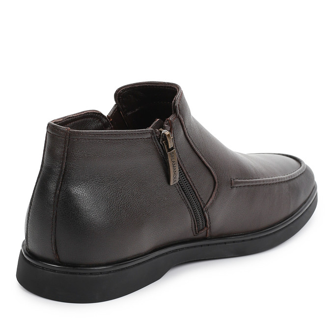 Коричневые кожаные мужские ботинки "Саламандер"