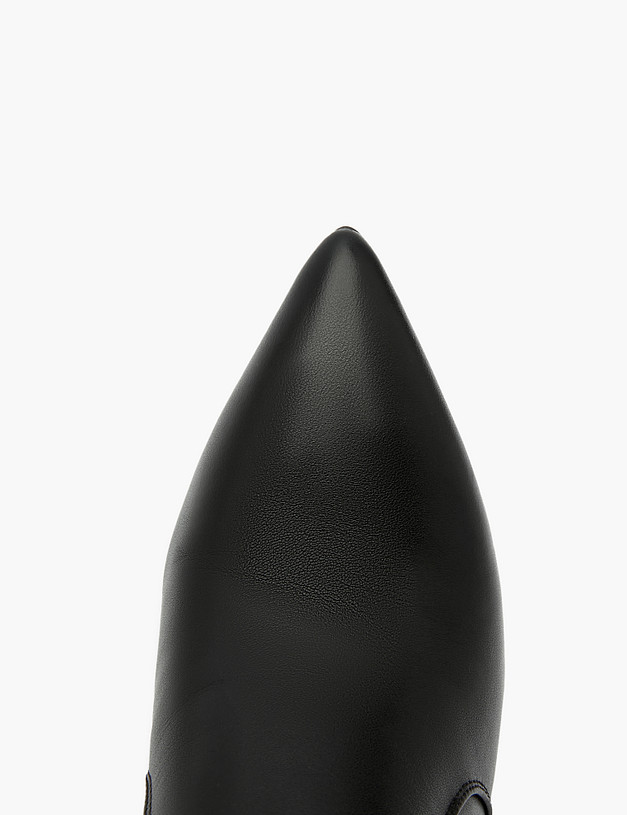 Черные женские сапоги на высоком каблуке MASCOTTE 126-3205922-3100M | ракурс 4