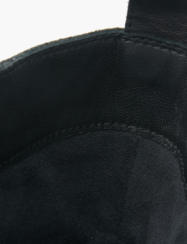 Черные женские ботинки с обрамлением MASCOTTE 100-220123-3100M | ракурс 8