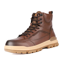 248-32MV-916VN Ботинки для активного отдыха мужские кож.спилок-текстиль/шерсть-и.мех корич, Quattrocomforto