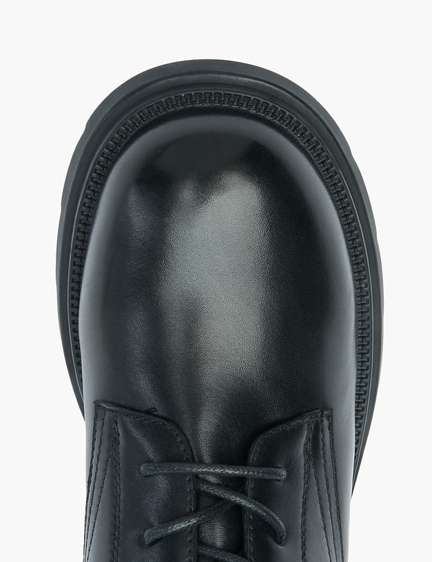 Черные женские ботинки с ремешком MASCOTTE 58-225732-0102 | ракурс 4