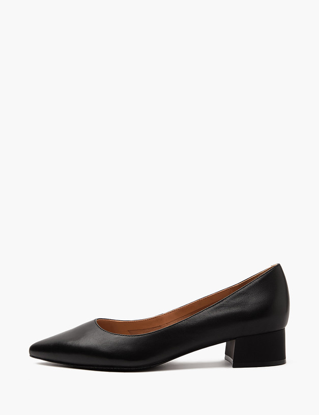 Черные кожаные  женские туфли MASCOTTE 175-4127411-3501M | ракурс 1