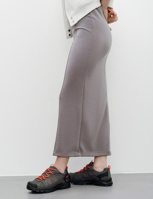 Серые женские кроссовки с яркими шнурками MASCOTTE 182-410121-0210 | ракурс 1