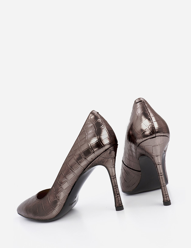 Серебристые женские туфли MASCOTTE 21-922114-0116 | ракурс 6