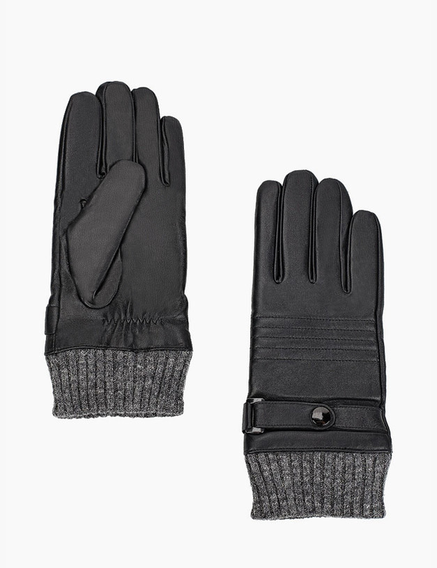 Черные мужские перчатки MASCOTTE 709-1204-102 | ракурс 1