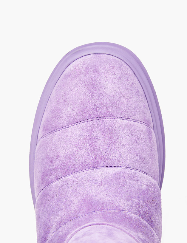 Фиолетовые женские ботинки на меху MASCOTTE 233-2265638-4626M | ракурс 4