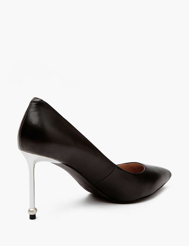 Черные женские туфли на шпильке MASCOTTE 172-210211-3501M | ракурс 3