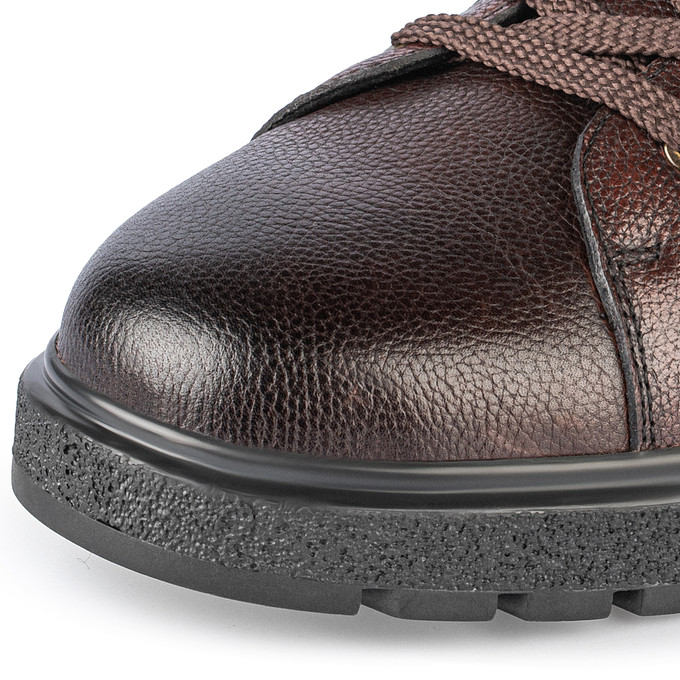 Коричневые мужские кожаные ботинки «Саламандер»