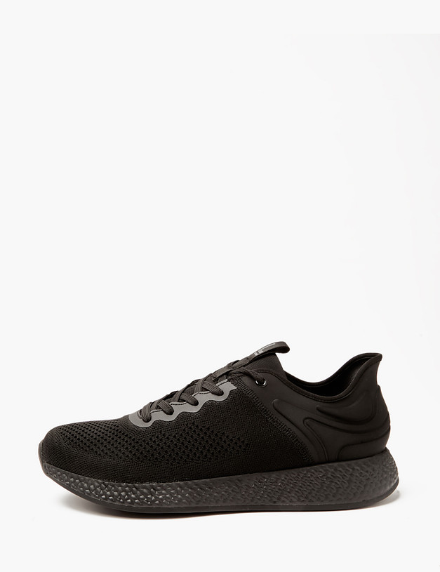 Черные текстильные мужские кроссовки MASCOTTE 64-410821-0202 | ракурс 1