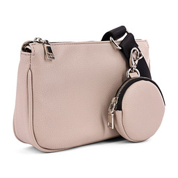 MV-41BWC-009 Сумка женская и.кожа/текстиль серо-беж, S, INSTREET