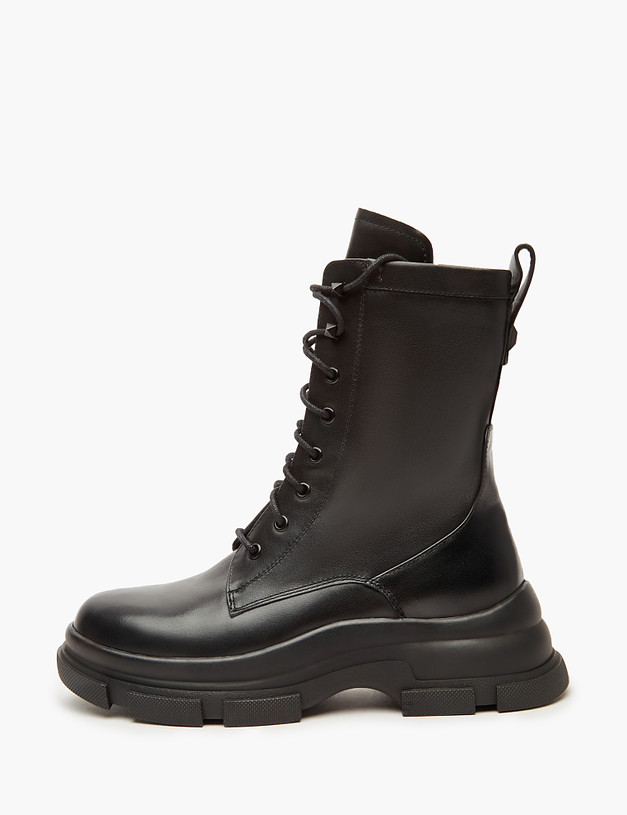 Черные женские зимние ботинки MASCOTTE 233-3201934-3100M | ракурс 1