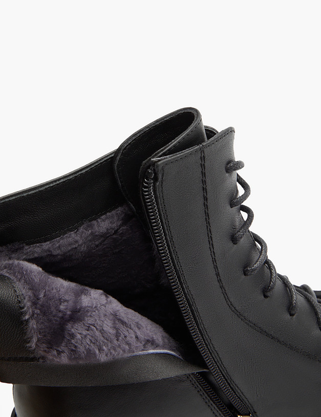 Черные женские ботинки на высокой подошве MASCOTTE 102-221031-0102 | ракурс 6