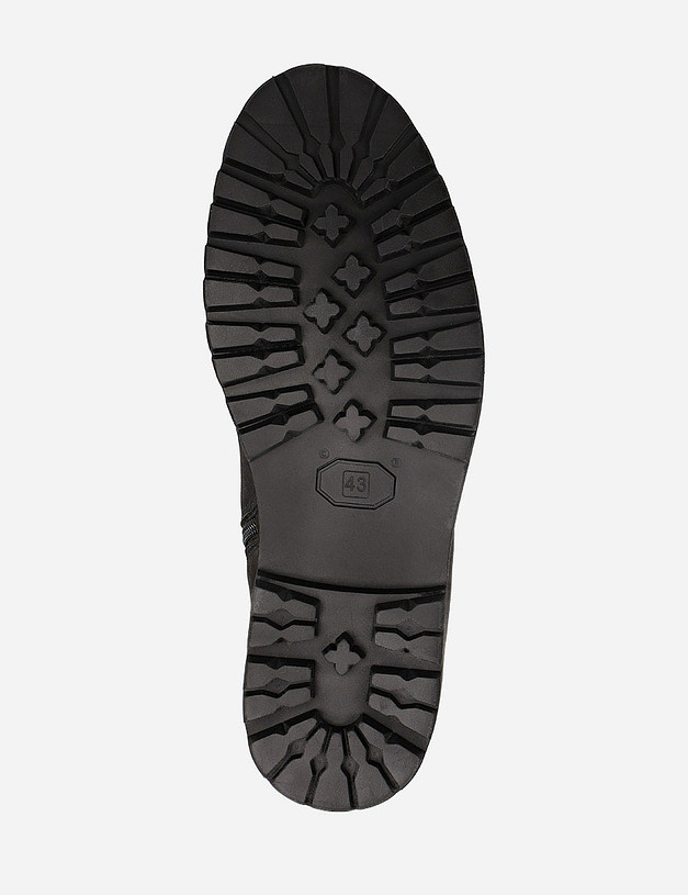 Черные мужские зимние ботинки из нубука MASCOTTE 58-020631-0302 | ракурс 6