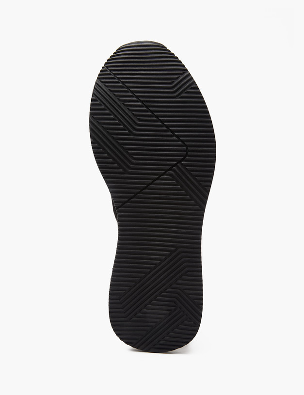 Черные мужские кроссовки из кожи и велюра MASCOTTE 22-412711-3205M | ракурс 6