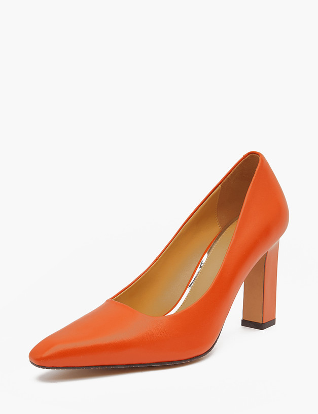 Оранжевые кожаные женские туфли MASCOTTE 172-3202511-7510M | ракурс 3