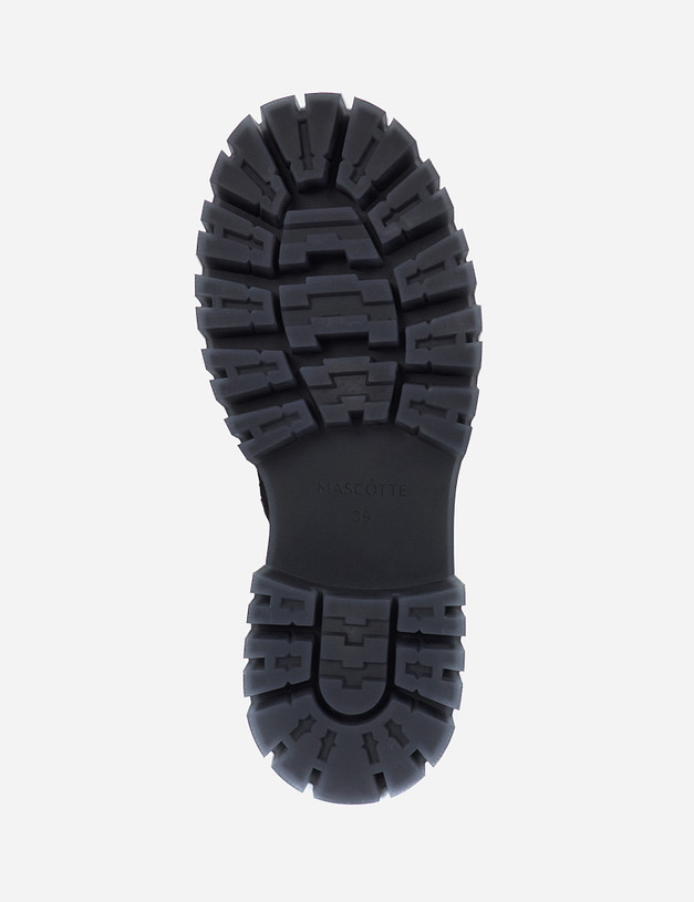 Темно-серые женские ботинки на меху MASCOTTE 126-121031-3605M | ракурс 5