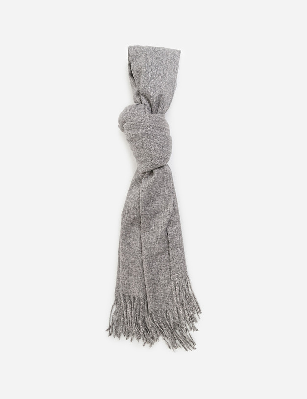 Серый женский шарф MASCOTTE 766-0203-7510 | ракурс 1