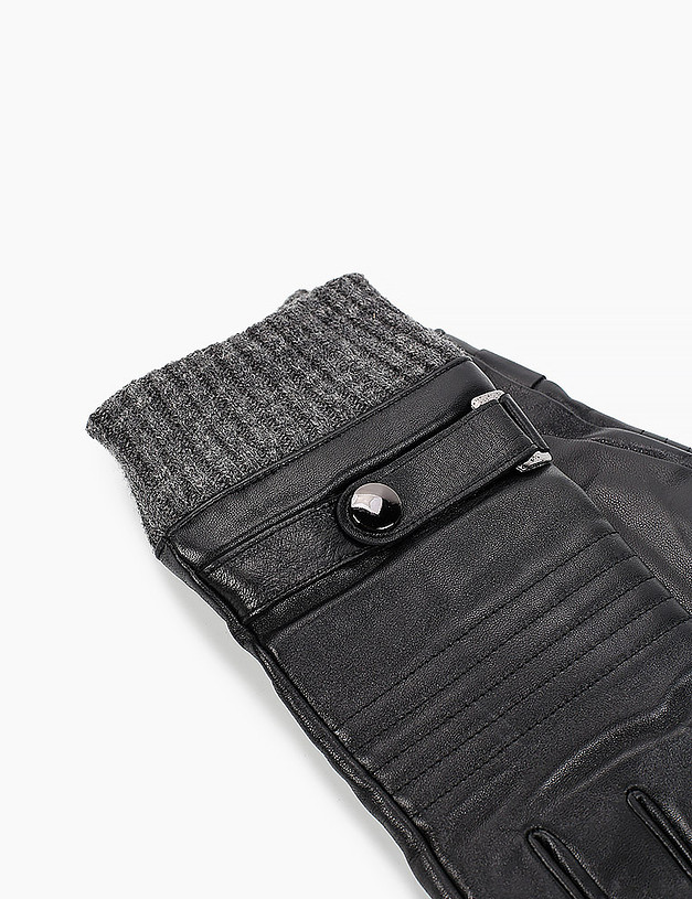 Черные мужские перчатки MASCOTTE 709-1204-102 | ракурс 2