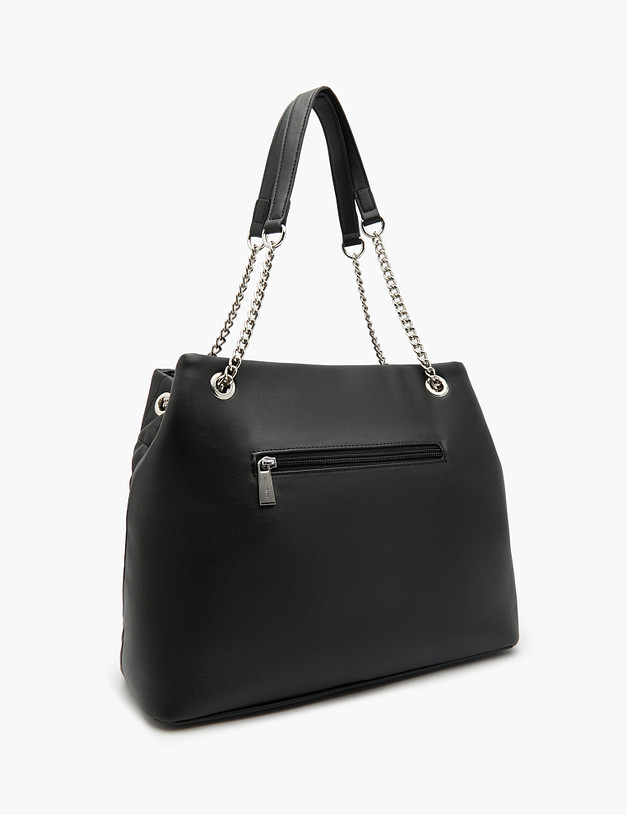 Черная стеганая женская сумка MASCOTTE 670-3104-602 | ракурс 3