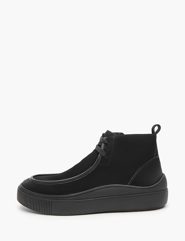 Черные мужские зимние ботинки из нубука MASCOTTE 22-321831-3301M | ракурс 1