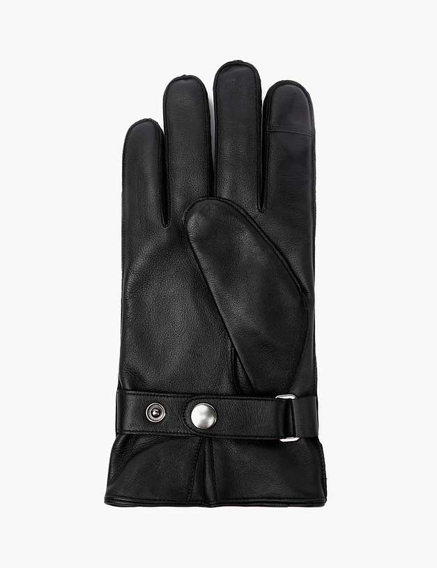 Черные мужские перчатки MASCOTTE 707-2217-102 | ракурс 2