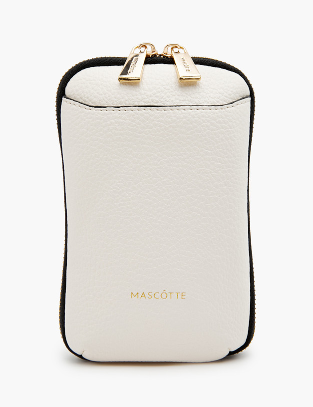 Белая женская сумка для мобильного MASCOTTE 610-3101-601 | ракурс 2