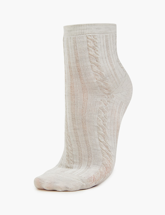 Белые женские носки MASCOTTE 764-3218-2601 | ракурс 3