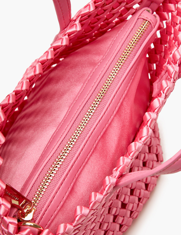 Розовая женская плетеная сумка MASCOTTE 647-4111-206 | ракурс 5