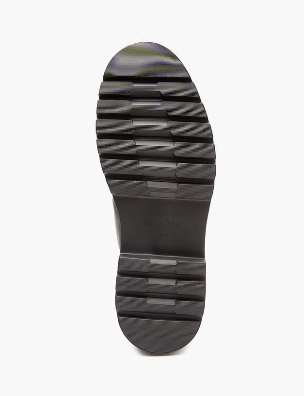 Черные мужские ботинки из кожи и велюра MASCOTTE 22-321322-3205M | ракурс 6