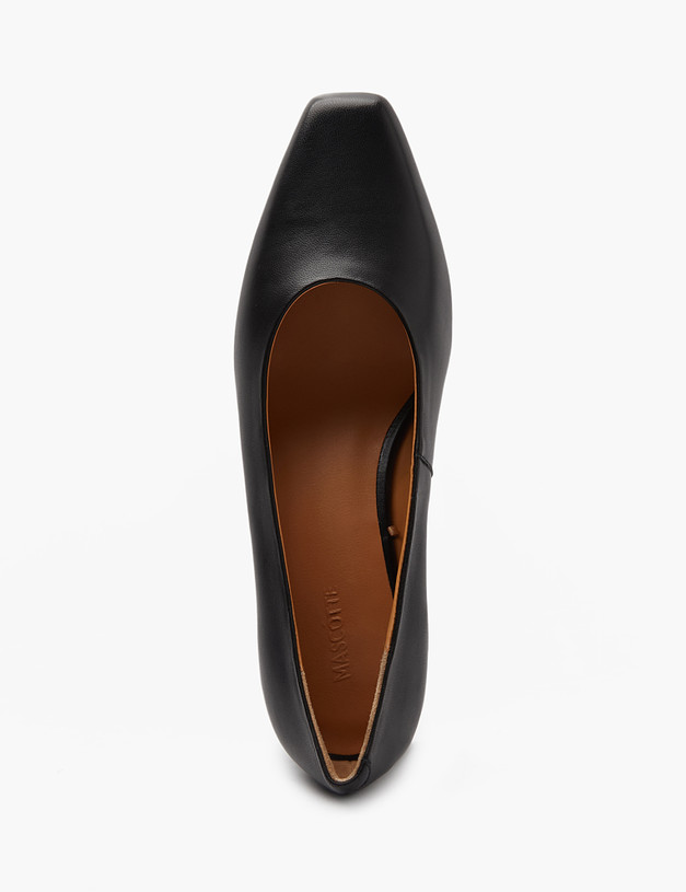 Черные кожаные женские туфли MASCOTTE 126-412111-3501M | ракурс 5