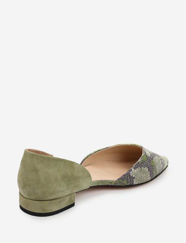 Зеленые женские туфли MASCOTTE 100-1103914-5110M | ракурс 4