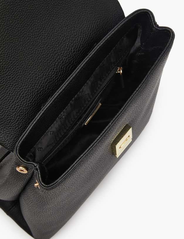 Черный женский рюкзак из кожи MASCOTTE 604-3205-602 | ракурс 4