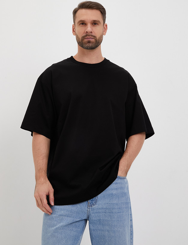 Черная мужская футболка MASCOTTE 888-4129-2602 | ракурс 2