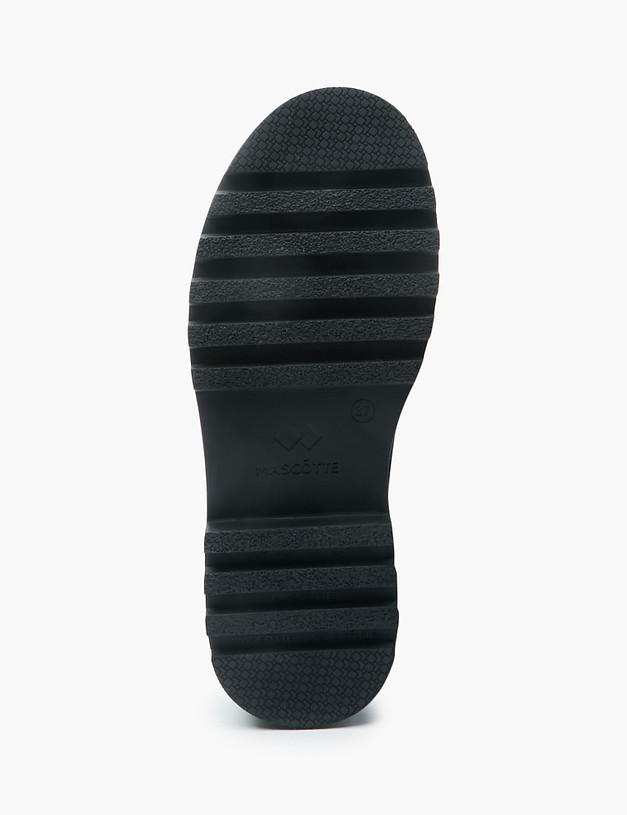 Бордовые женские ботинки с контрастной строчкой MASCOTTE 58-2260533-7129M | ракурс 5