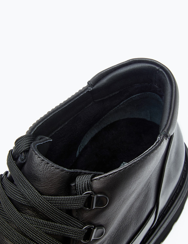 Черные кожаные мужские ботинки MASCOTTE 22-321322-0102 | ракурс 6